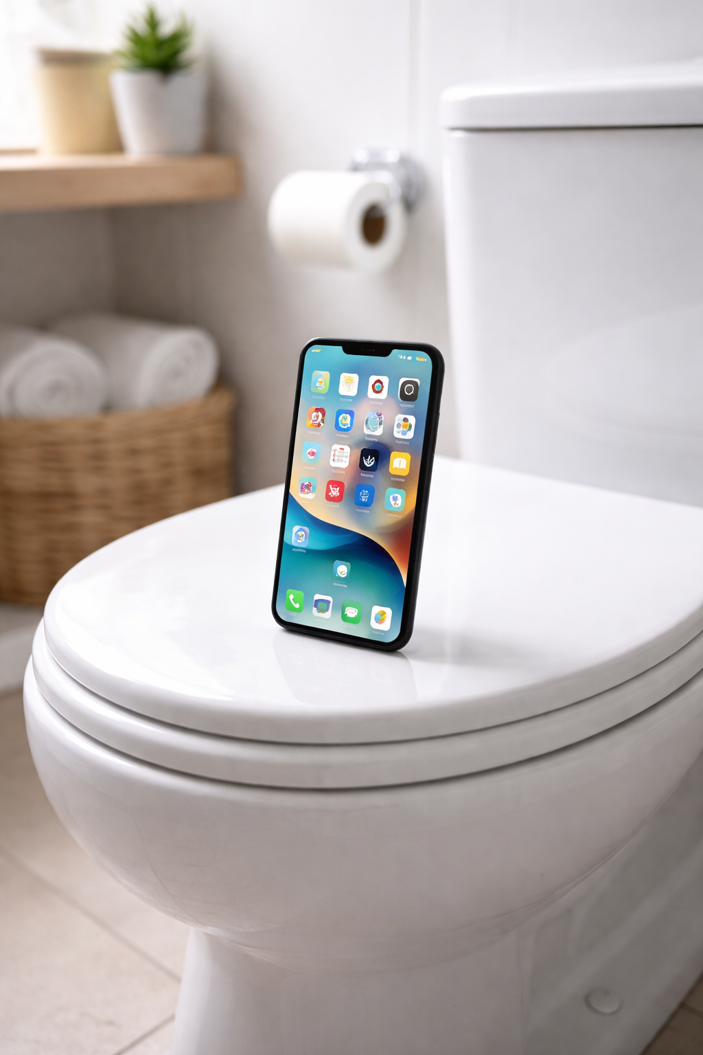 Cell Phones + Toilets