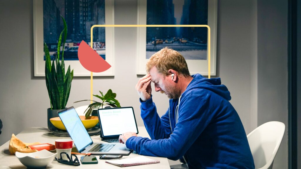 man online banking stress