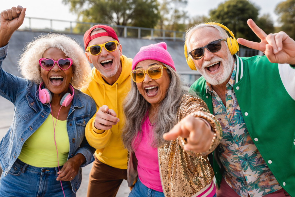 Old and wants to look young